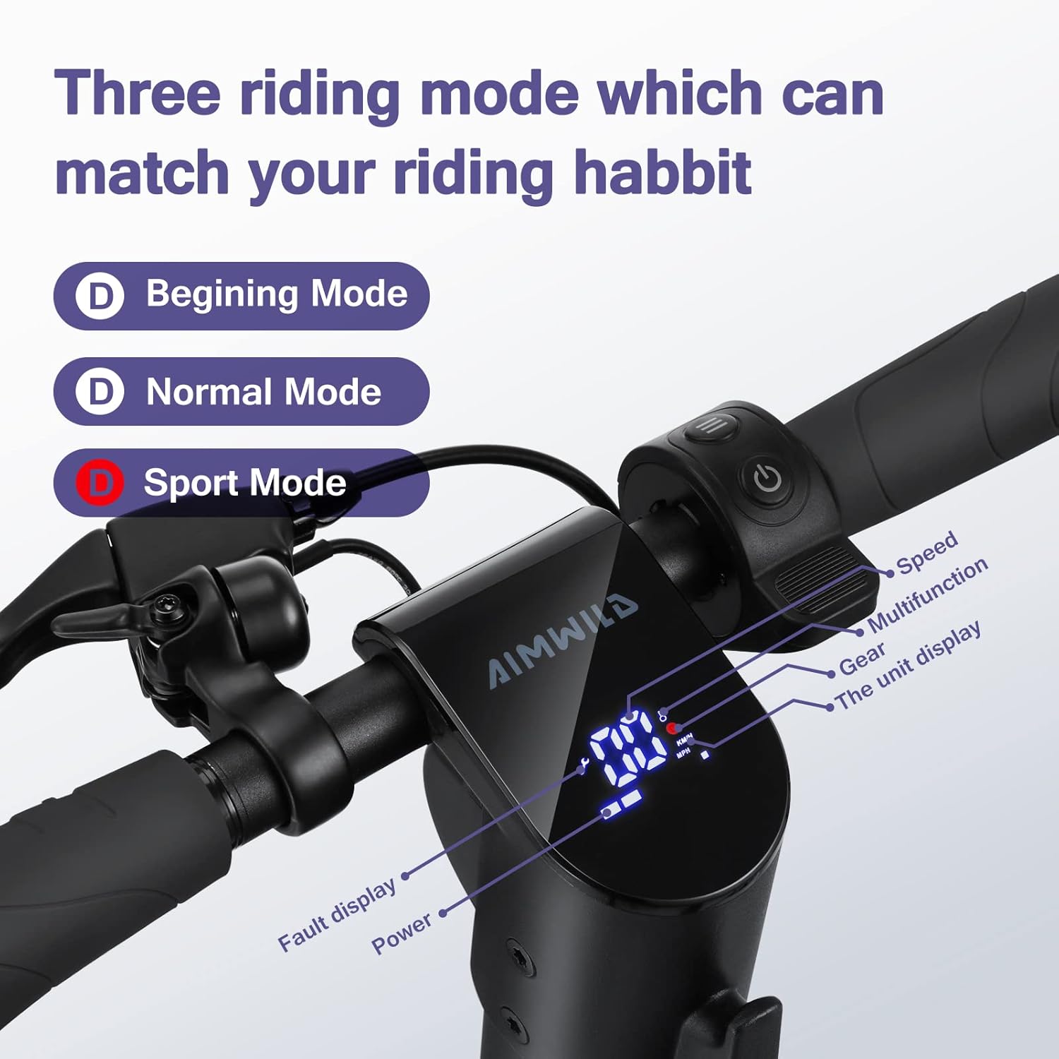 Electric Kick Scooter, 10" Solid Tires, Foldable K3515