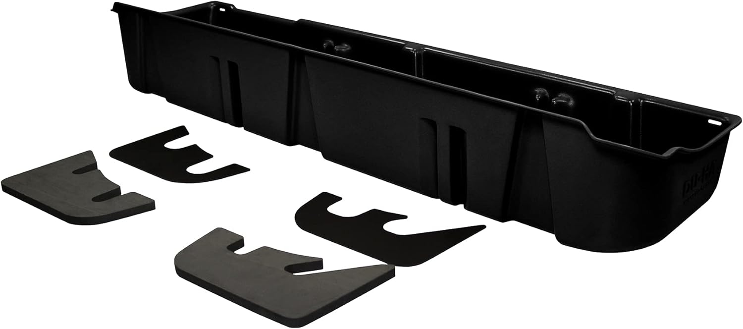 Under Seat Storage for Ford F-150 SuperCrew with Subwoofer, Black I4145