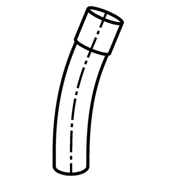 2 inch PVC Sch 40 22.5 Degree Rigid Non-Metallic ELBOW H55941