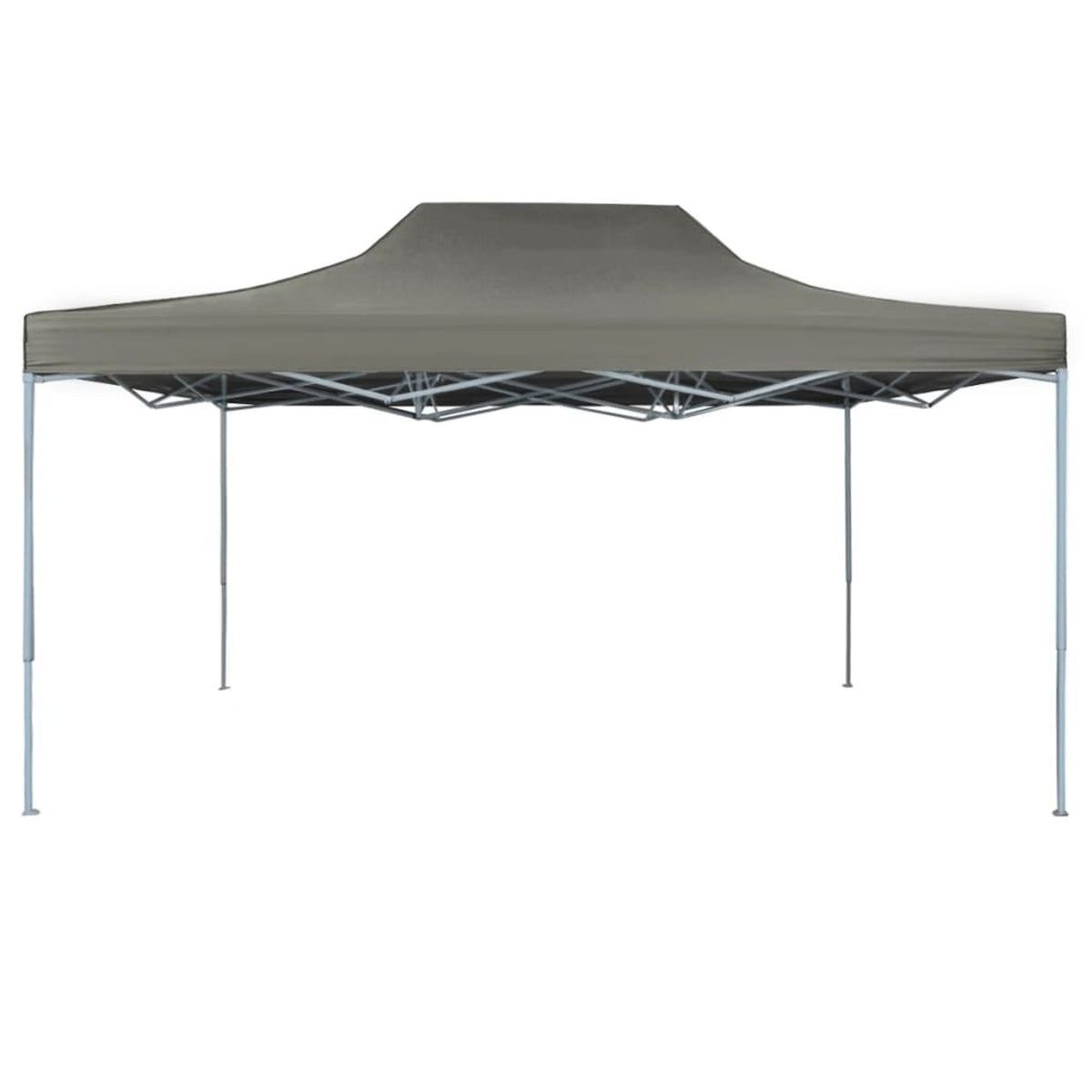 Folding Party Tent Outdoor Gazebo Canopy Steel Frame Sunshade Shelter Anthracite 9.8ft x 13.1ft x 10.3ft C31731
