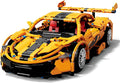 Orange Sports Car MOC Building Blocks Kit, 1258 Pcs A1334