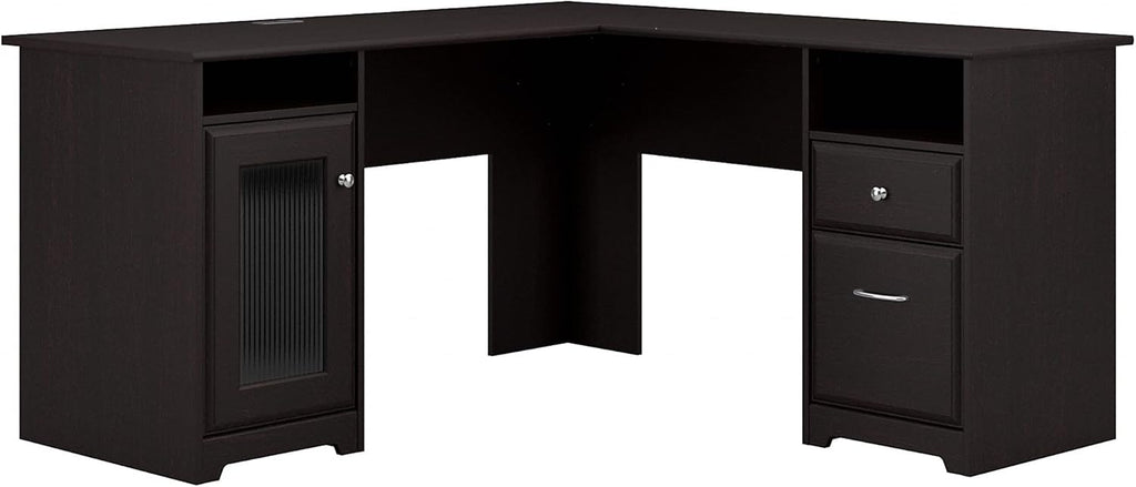 Linen White Oak L Shape Desk K788