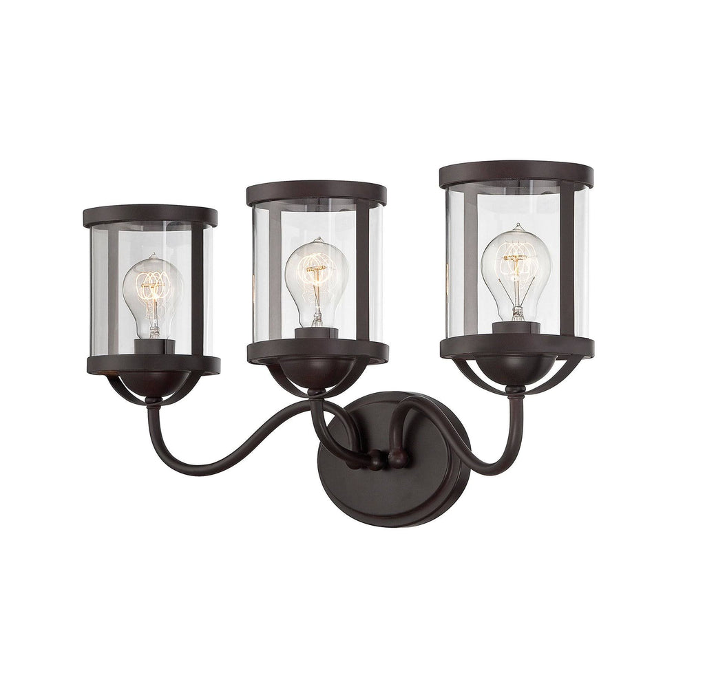 English Bronze 3 Light Bath Bar L13044