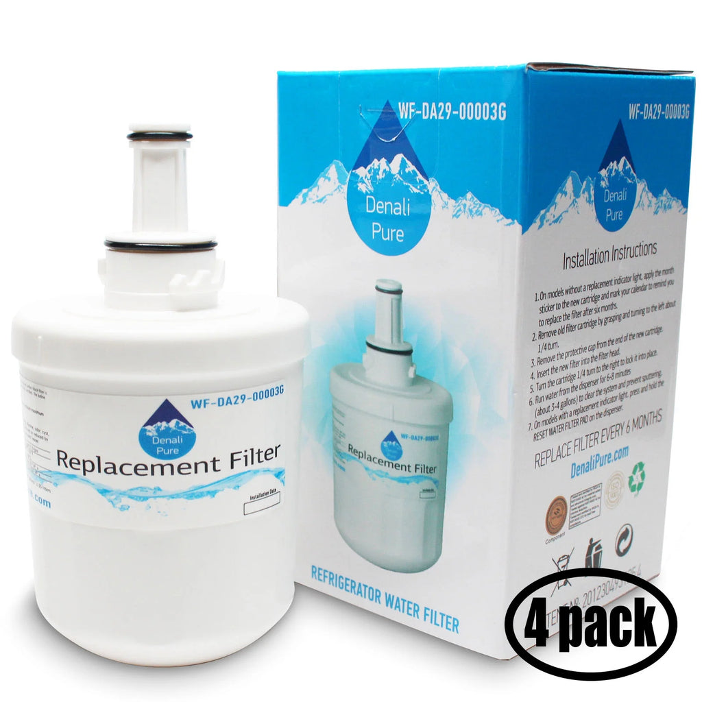 4-Pack Refrigerator Water Filter Cartridge F26908