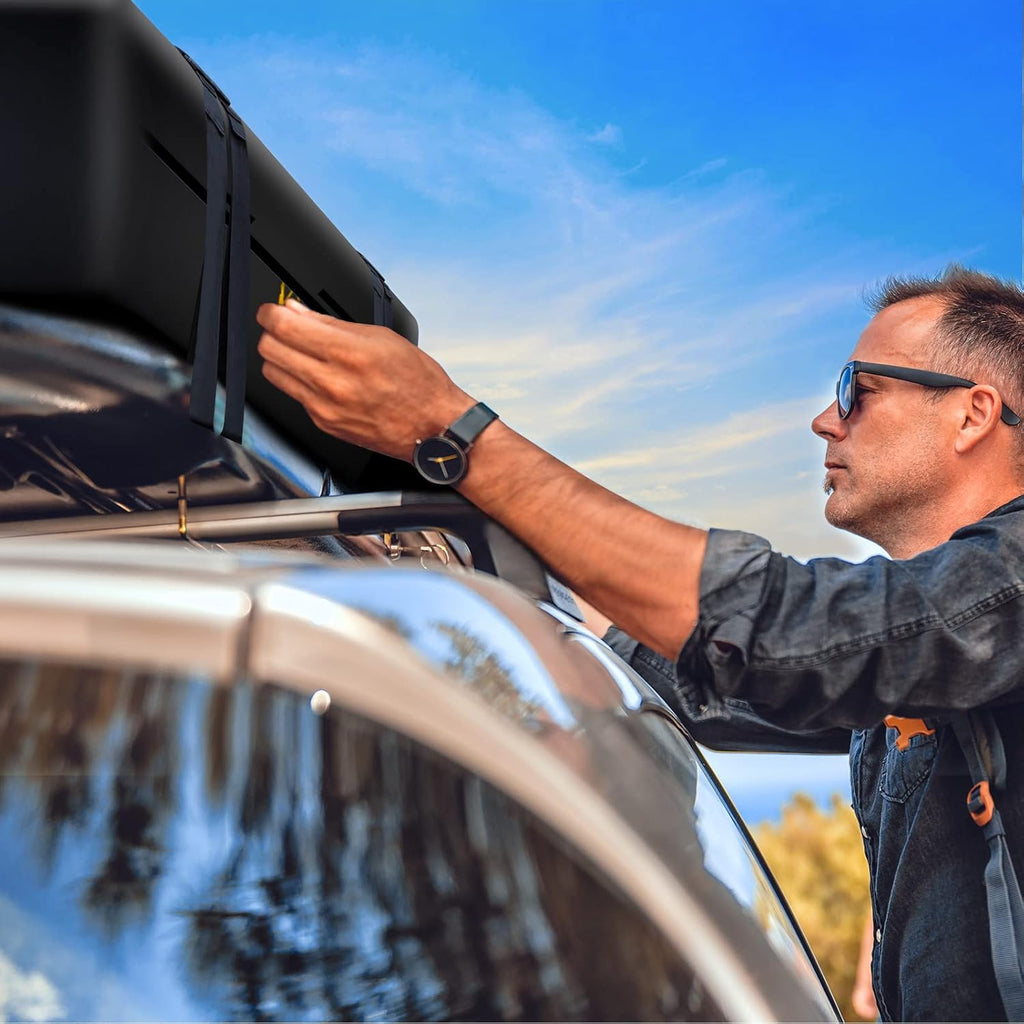 20 Cubic Feet Waterproof Rooftop Cargo Carrier with Anti-Slip Mat P1675