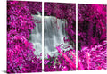 Black White and Purple Canvas Wall Art 16x32inchx3pcs C29952