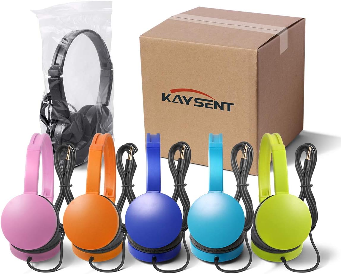 12 Packs Multi-Colors Kids' Headphones for School K844600