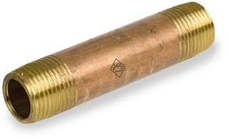 1x22 MNPT x 6 ft. Brass Pipe Nipple Sch 40 F924