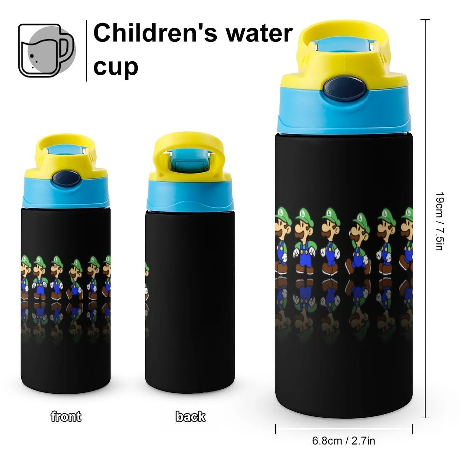 Insulated Stainless Steel Water Bottle with Straw A2660