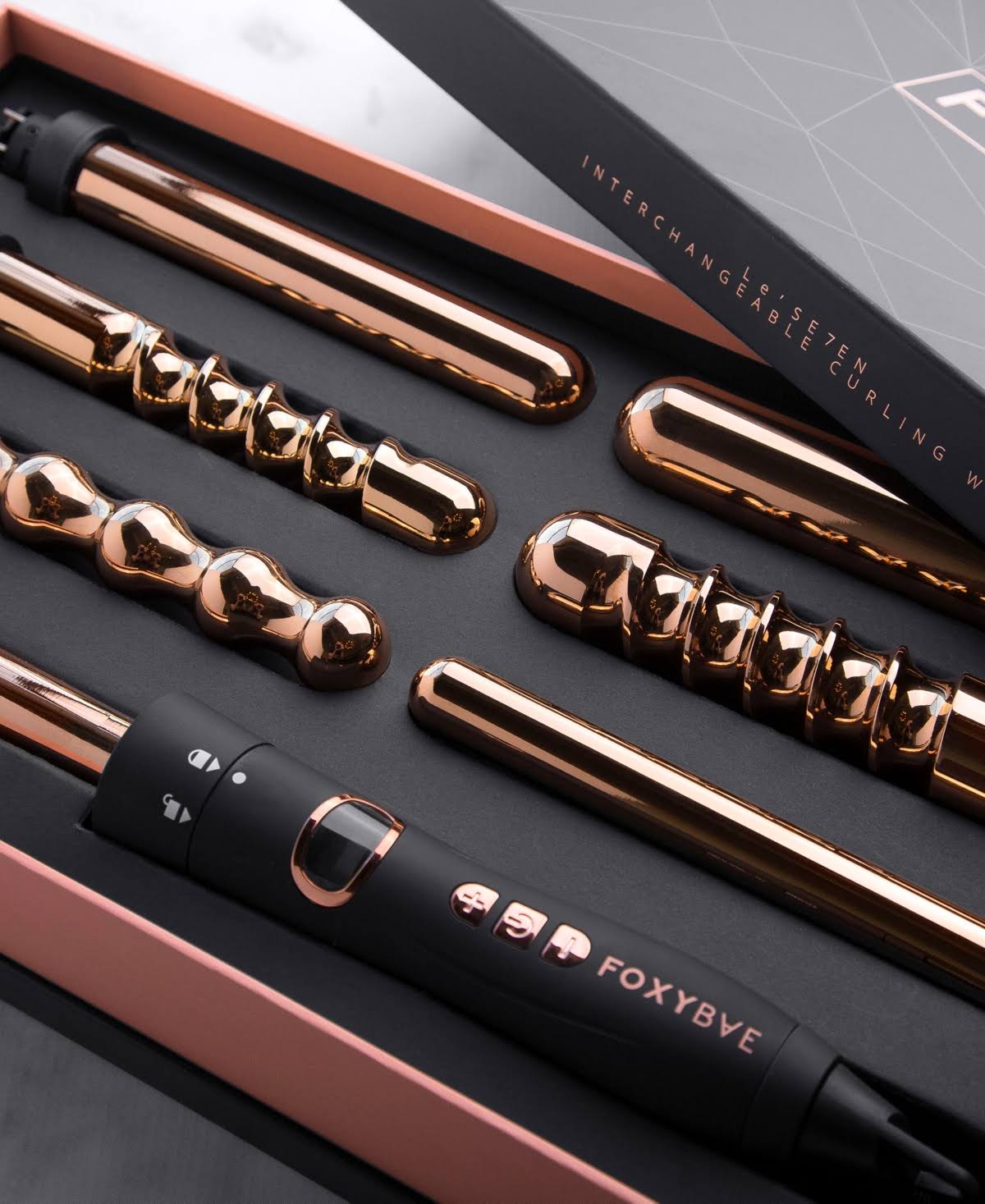 Rose Gold 7 in 1 Curling Wand O15963