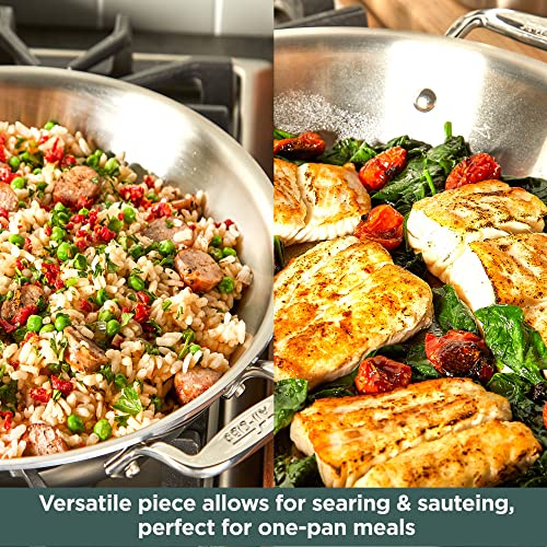 5-Ply Brushed Stainless Steel Universal Pan 4.5 Quart Cookware N261095