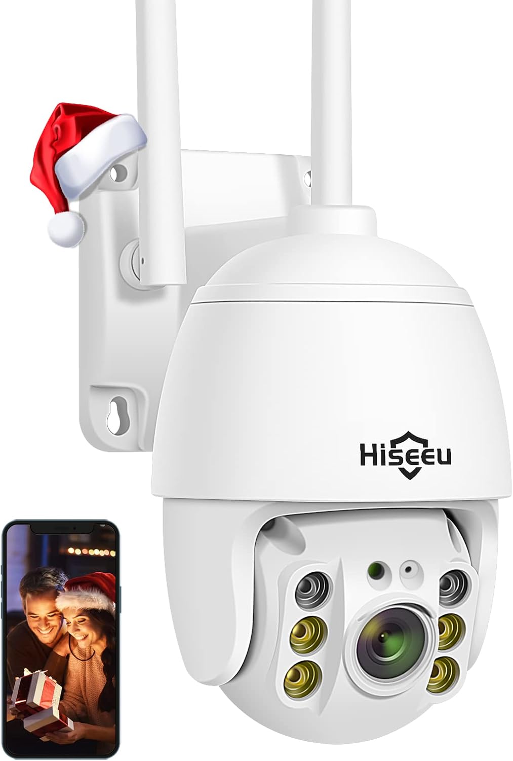 2K 3 Megapixels Outdoor Wireless Security Camera with Floodlights H941694
