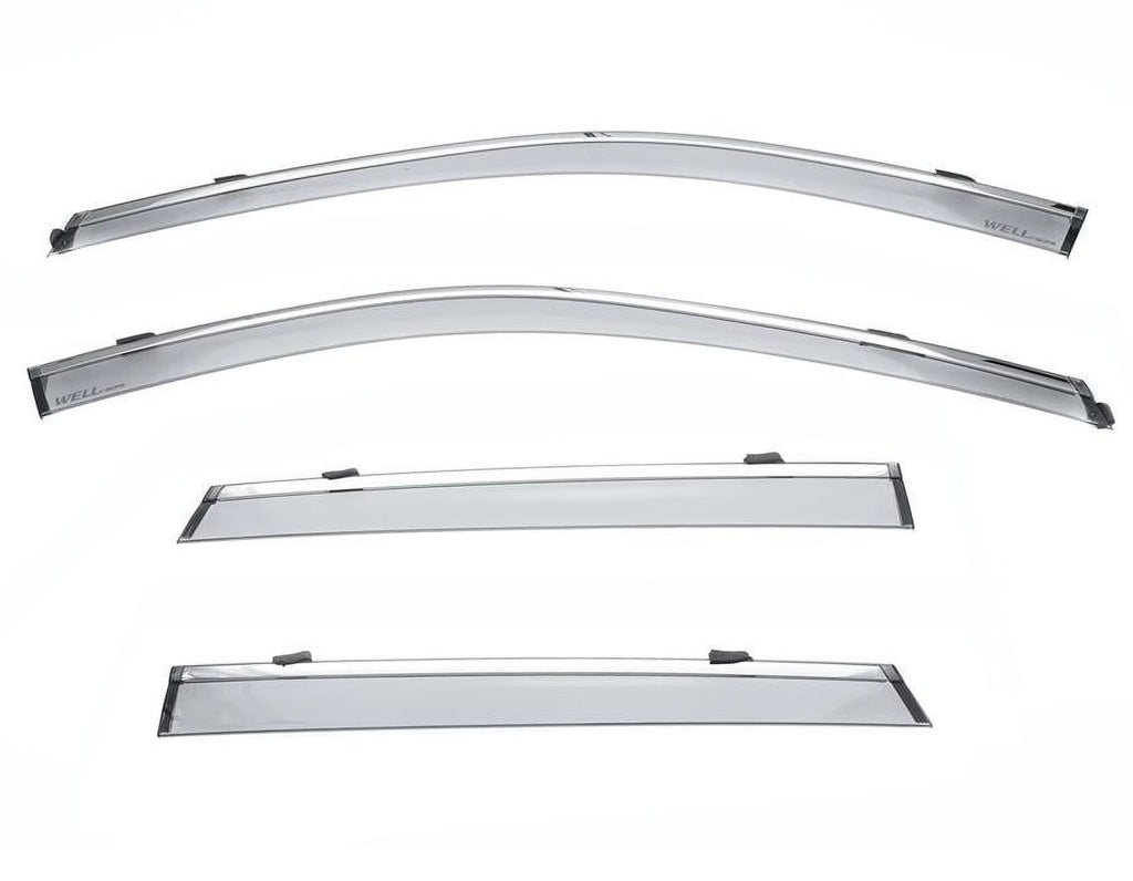 Side Window Visors with Chrome Trim for Subaru Outback Z394