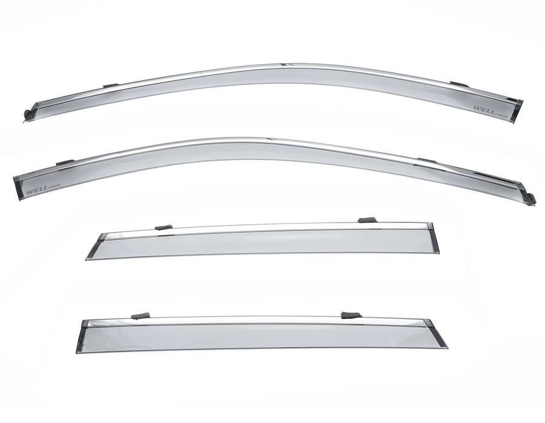 Side Window Visors with Chrome Trim for Subaru Outback Z394