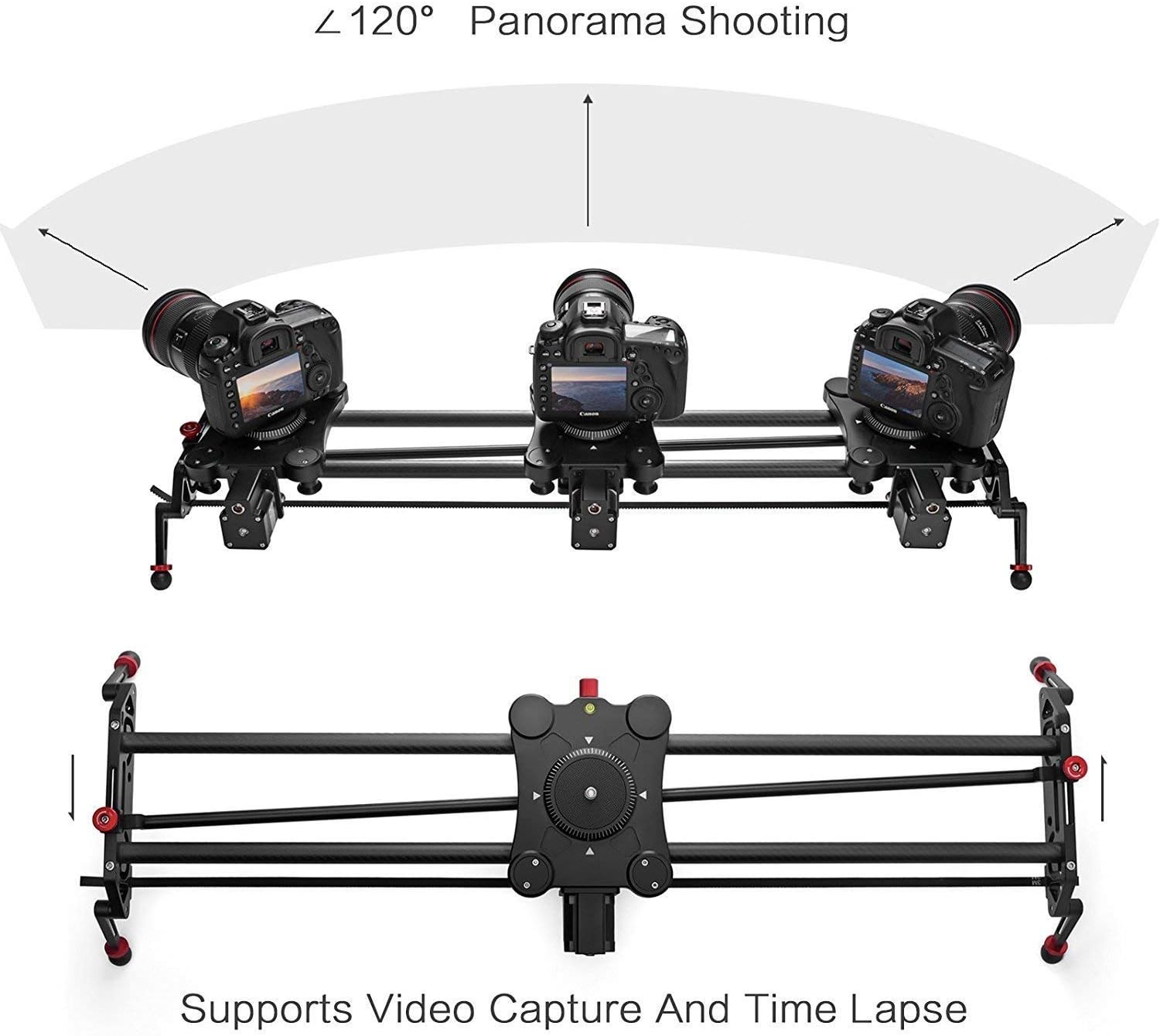 31 80cm Camera Slider Track Dolly Rail System M6380