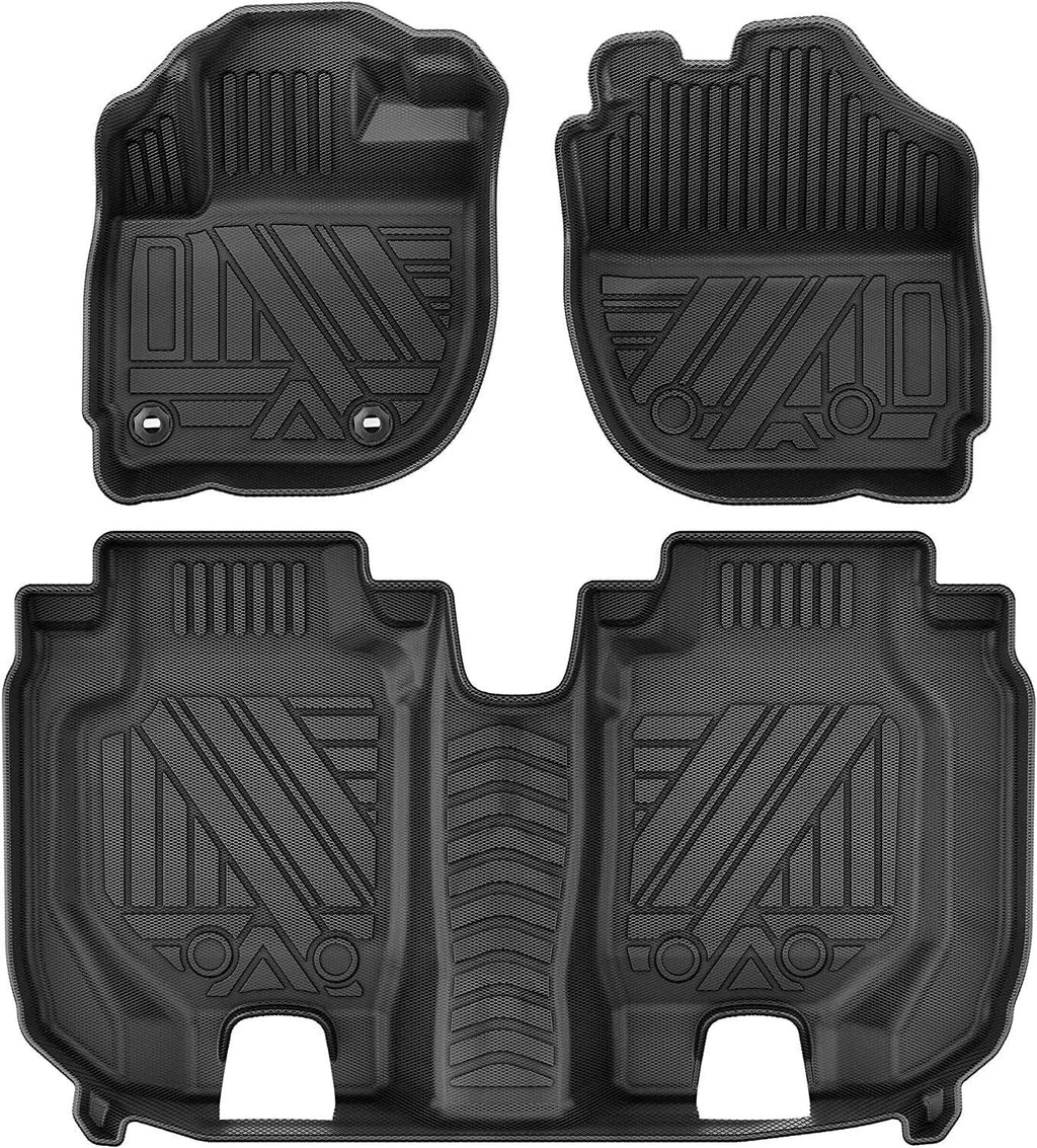 Floor Mats for 2016-2022 Honda HR-V 1st & 2nd Row All Season Rubber TPE Liners B93860