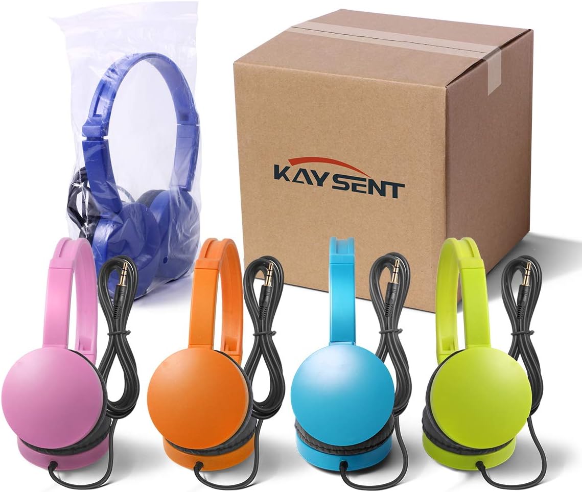 12 Packs Multi-Colors Kids' Headphones for School K844600