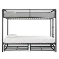 Twin Over Twin Bunk Bed with Drawers G8033