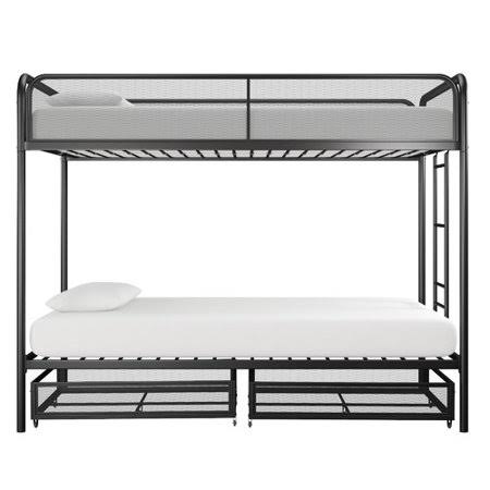 Twin Over Twin Bunk Bed with Drawers G8033