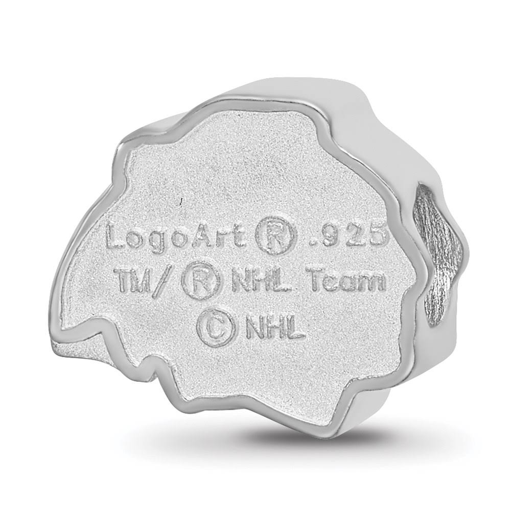 Sterling Silver Enameled Logo Bead R2506