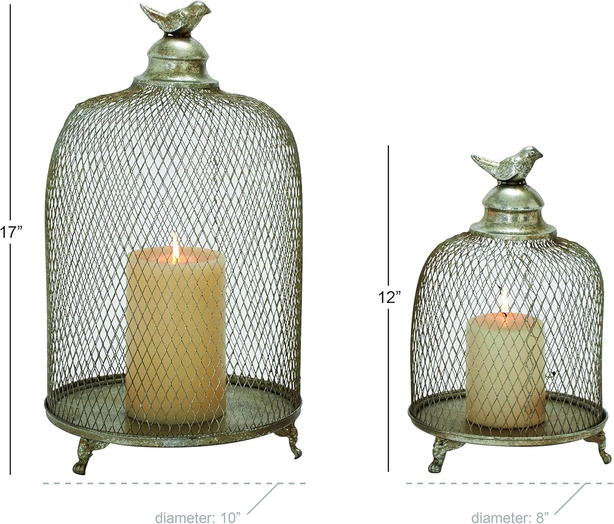 Metal Candle Lantern Set of 2 H3484