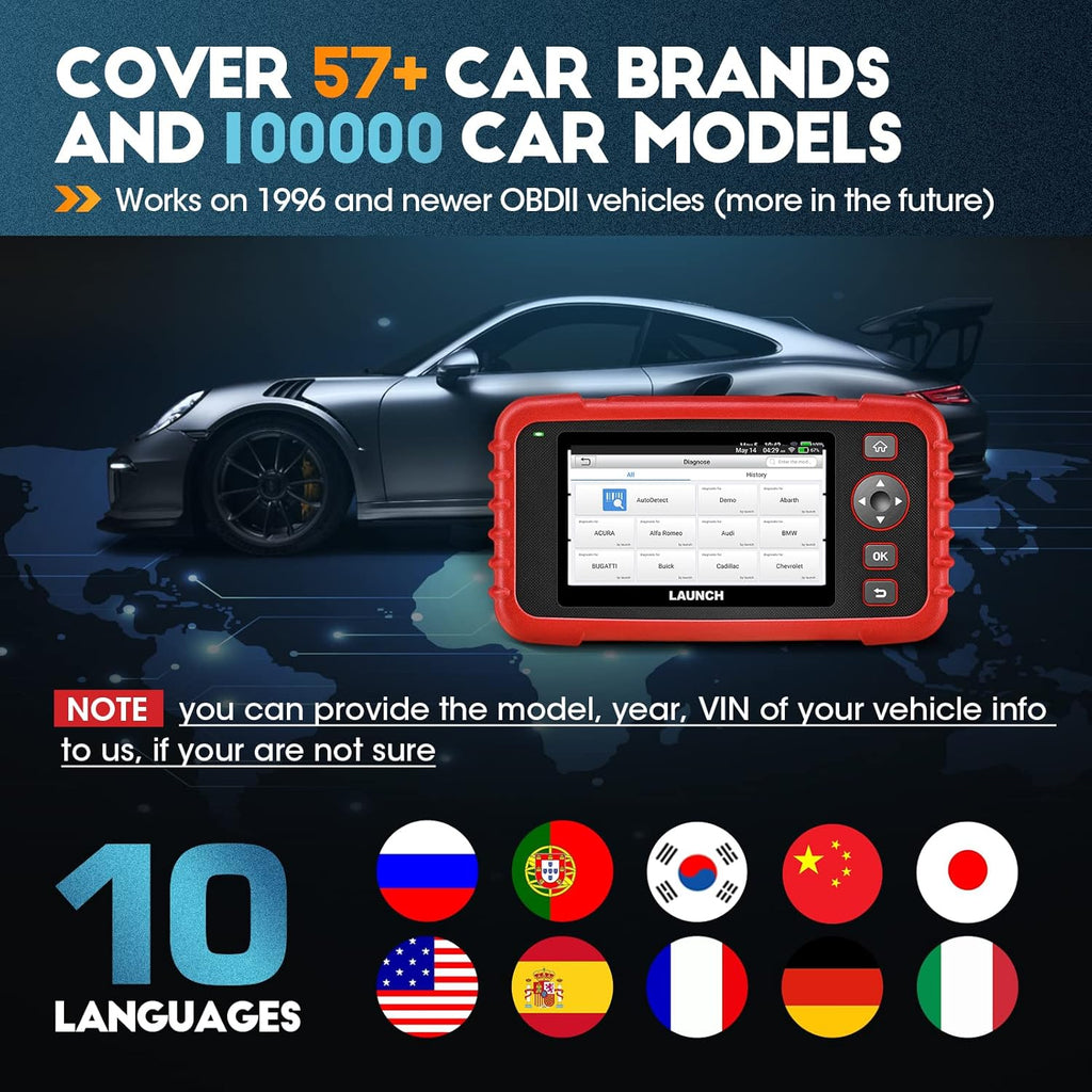 OBD2 Scanner CRP123X Elite Scan Tool D38101