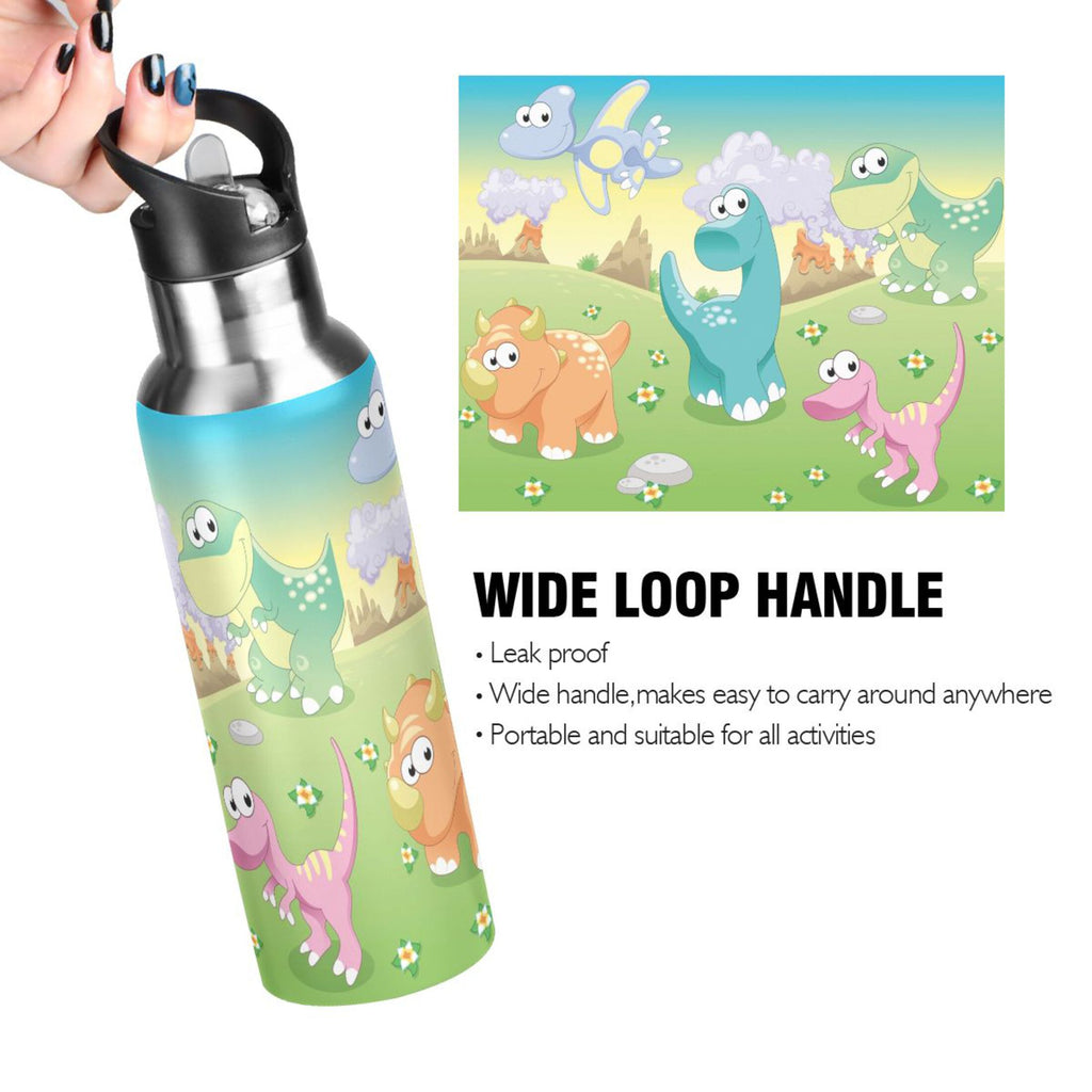 Stainless Steel Vacuum Insulated Water Bottle with Straw Lid 20 OZ P4913