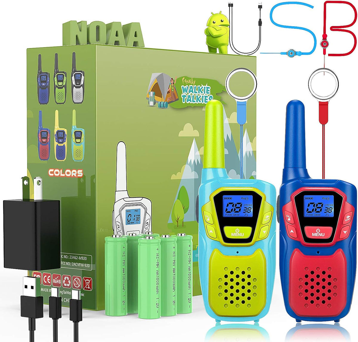 Rechargeable 3 Pack Walkie Talkies K171400