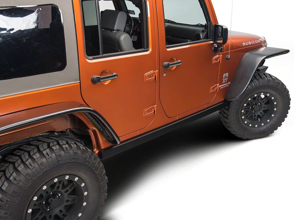 Textured Black Rubi Rails for Jeep Wrangler JK 4-Door U89867