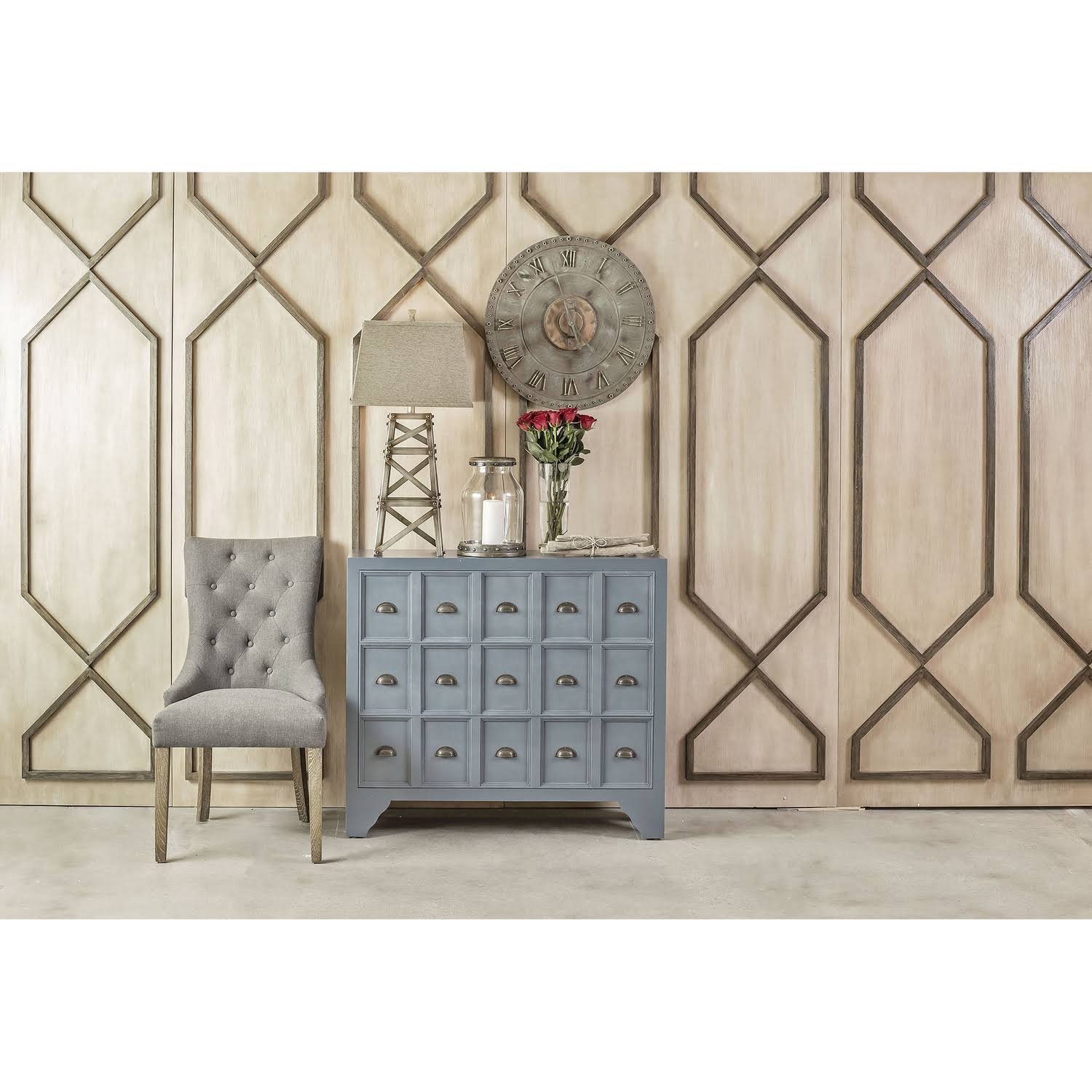 Archipelago Blue Apothecary-Style Chest Q778439