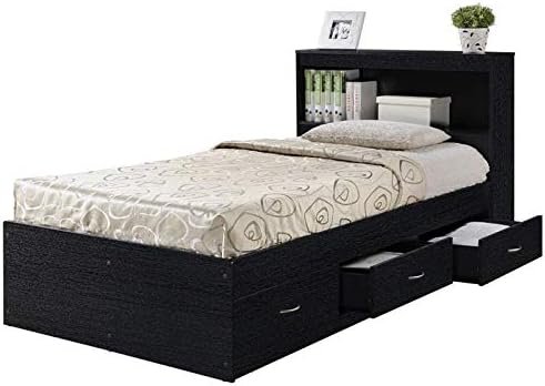 Twin Size Captain Storage Bed in White I308