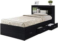 Twin Size Captain Storage Bed in White I308