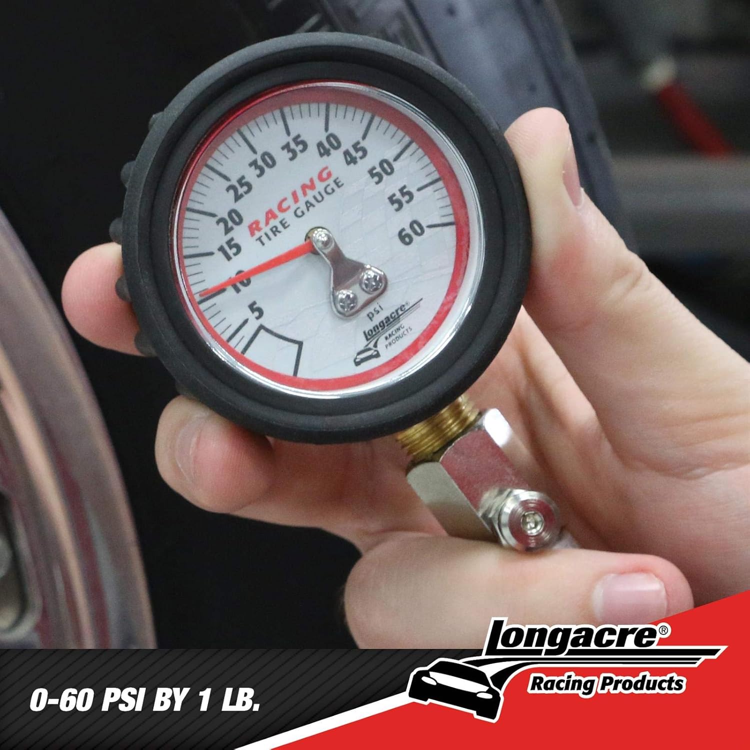 0-60 PSI Analog Tire Pressure Gauge, 2 Inch, Pack of 2 P1939