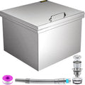 Drop In Ice Bin Chest Cooler with Cover 28x20 Inch Stainless Steel K9199