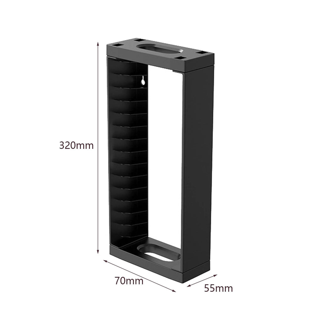 Game Disk Storage Rack Wall Mounted Vertical Large Capacity Display Shelf Holder Y790398