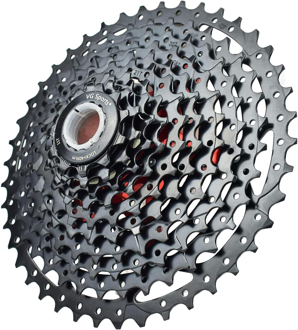 8/9/10/11/12 Speed Ultra-Light Bike Cassette 11-40T/11-42T/11-46T/11-50T/11-52T MTB Cassette Lightweight Aluminum Bracket Cassette Compatible with Shimano/SARM Pack of 2 A6164