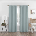 Spa Blue 100% Blackout Rod Pocket Curtain Panel X9426