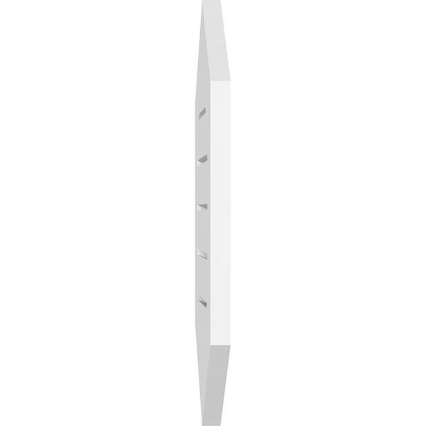 18x22W x 22x22H Vertical Peaked Surface Mount PVC Gable Vent Y4749
