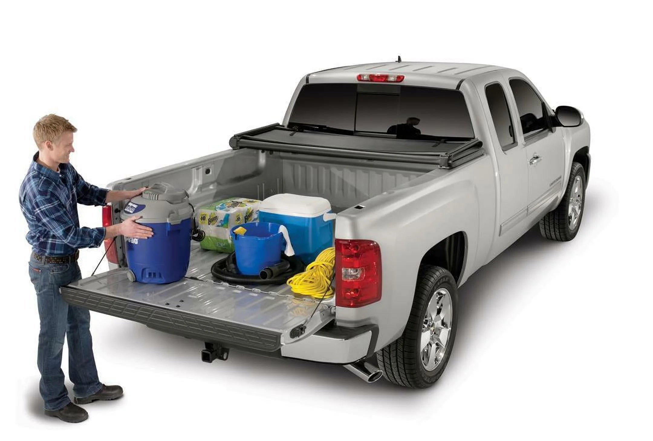 Soft Folding Matte Black Tonneau Cover A55152