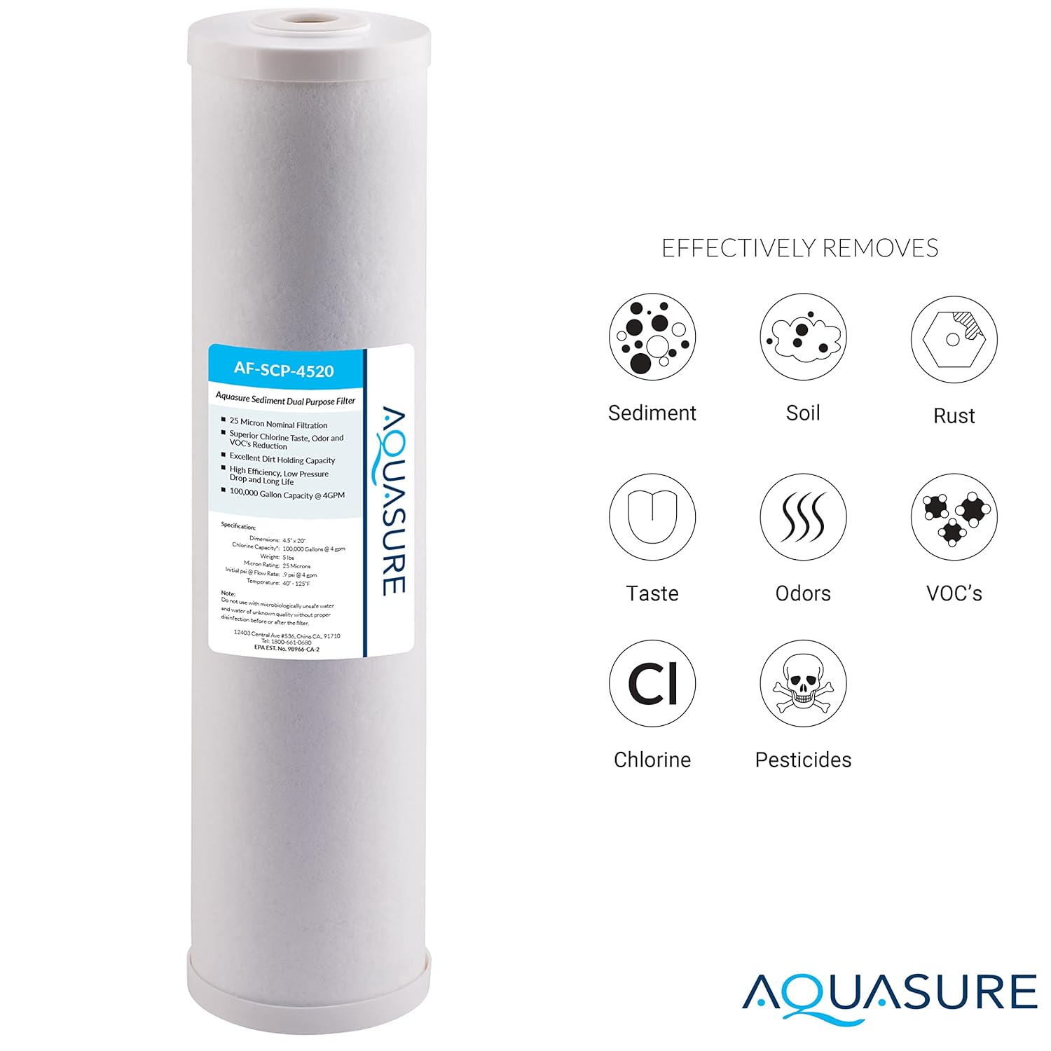 20 x 4.5 Whole House Water Treatment System Y322