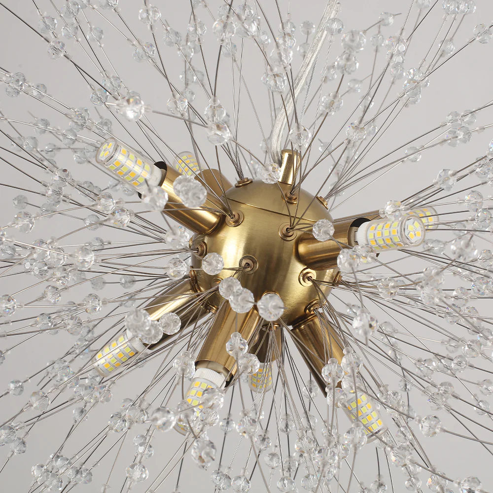 8-Light Sputnik Sphere Crystal Chandelier Q4607