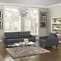 Gray Armchair and Sofa Set of 2 C937