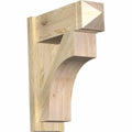 8x22W x 22x22D x 26x22H Douglas Fir Rough Sawn Arts and Crafts Outlooker O462679