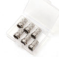 6PCS Twist-On Coaxial Cable Connector Adapter Plug X74351