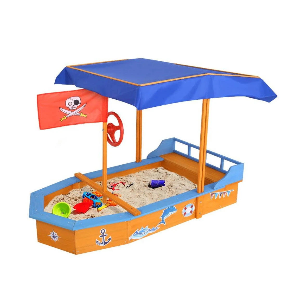 Boat-Shaped Canopy Sand Pit C6444