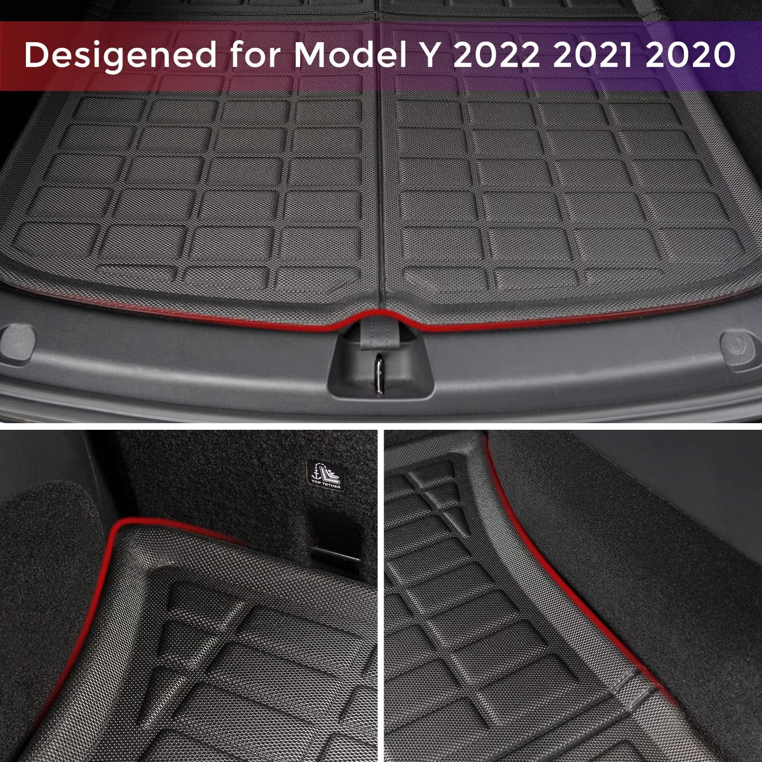 Rear Trunk Mats Cargo Mat Waterproof Trunk Cargo Liner Floor Mats I184862