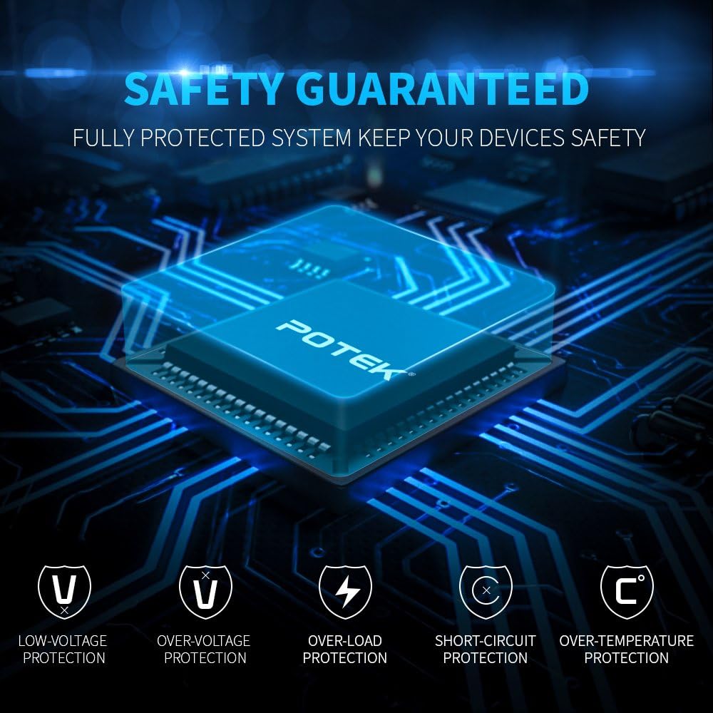5000W Power Inverter 4 AC Outlets 12V DC to 110V AC Car Inverter with 2 USB Ports R525920