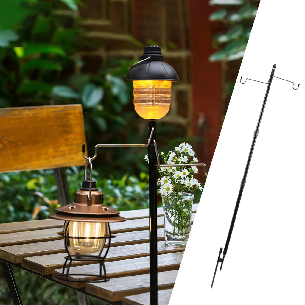 Camping Lantern Stand Collapsible Lightweight Light Holder X3054