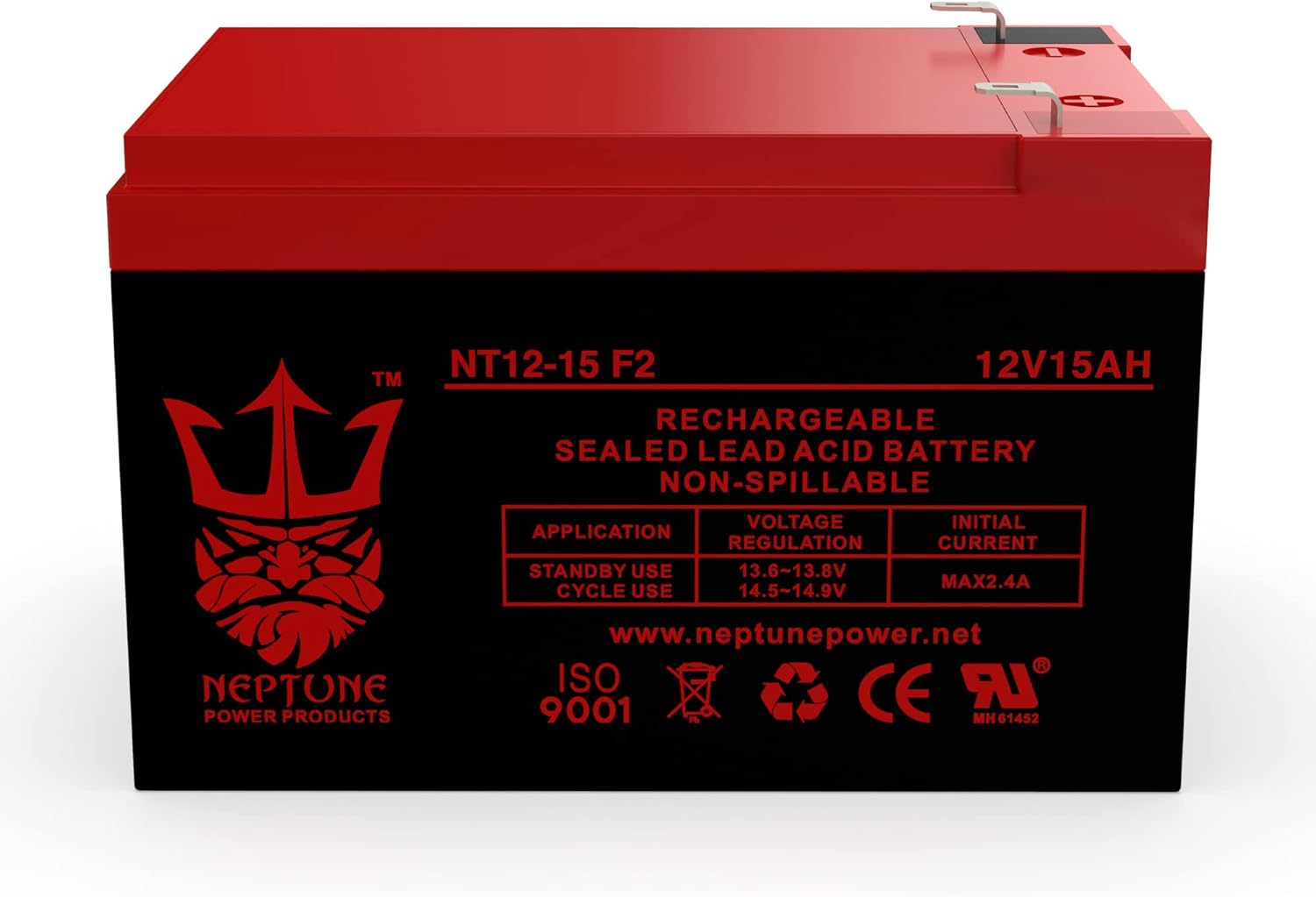 12V 15AH F2 Replaces Razor MX650 Dirt Rocket - 2 Pack R3175