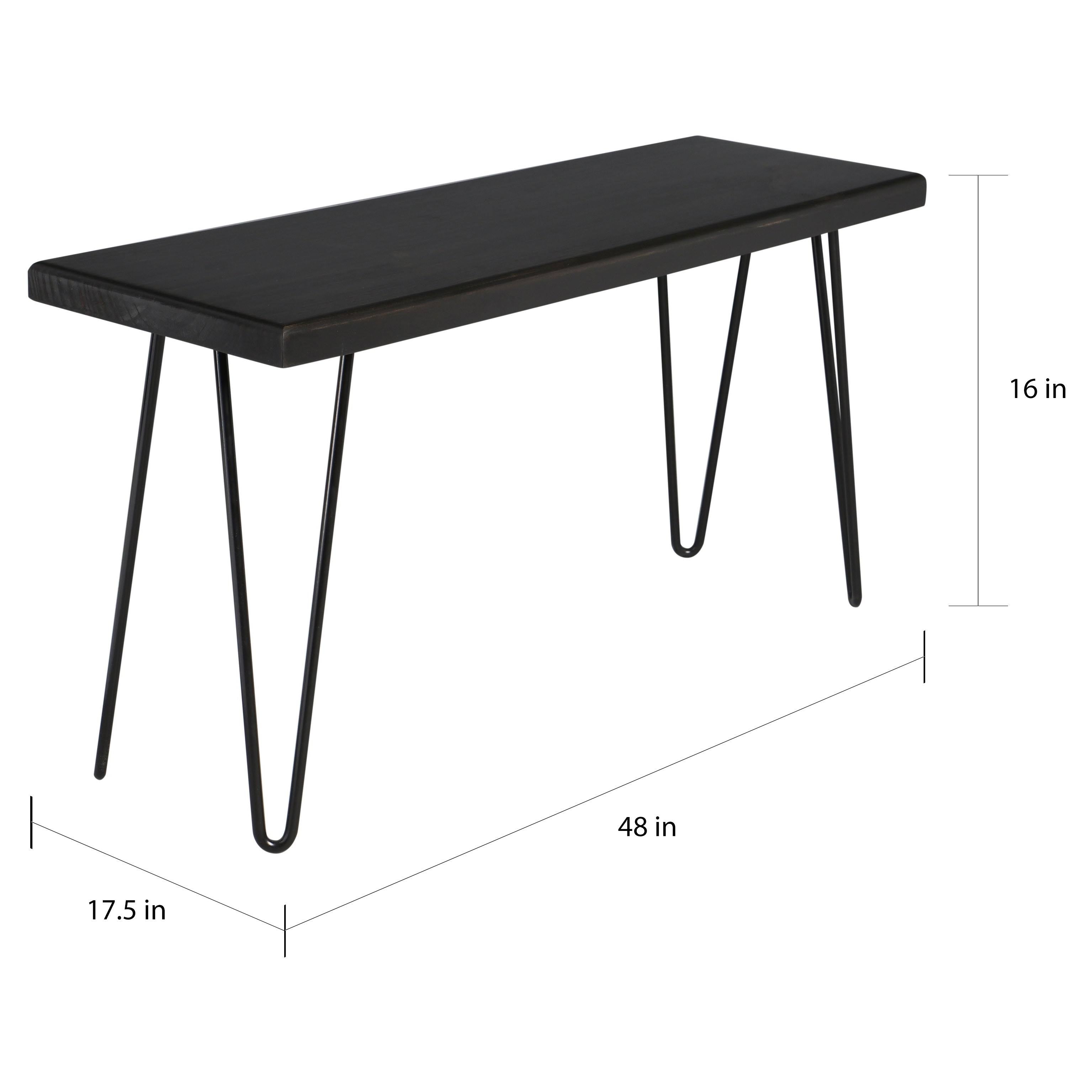 Weathered Gray Wood Bench V335140